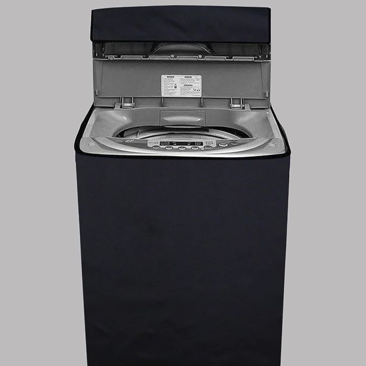 Top Loader 8 kg 100% Waterproof Washing Machine Cover Black Color