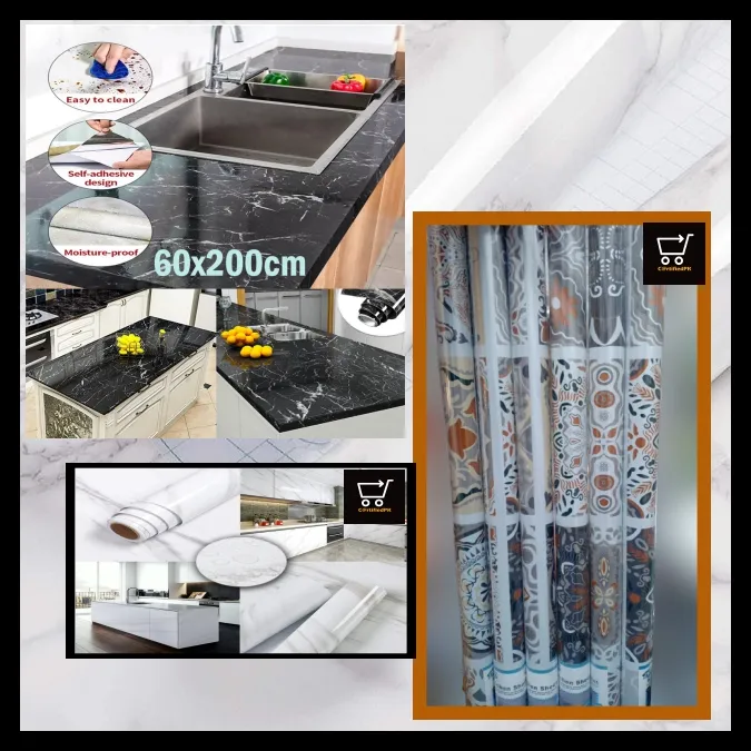 60x200cm%20Wall%20Paper%20Waterproof%20Heat%20Resistant%20Self%20Adhesive%20Anti%20Oil%20Kitchen%20Wallpaper%20Marble%20Sheet%20for%20Kitchen%20-%20Image%202