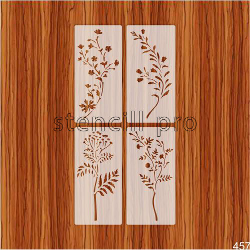 Flower Stencil Reusable Kids Friendly DIY Stencil for Painting, Baking, Crafts, Wall, Furniture