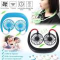 Wearable Shoulder Fan - Fans 3 Speed Adjustable Rechargeable Hands-free Cooling Wearable Portable Sports Mini Neck Fan Hands Free Sport Hanging Neck Fann. 