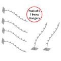 Metal Strong High Quality Wall Mount Cloth Hanger, Coat Hanger Stand for hanging 7 Hangers - 6 Pcs Hanging Hangers Stand. 