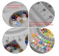 Gray Flocked Bead Board For DIY - Jewelry Making Organizer Tray Design Craft Measuring Tool Accessories. 