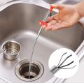 Sink Wire Cleaning Hook - Metal Flexible Wire Brush Hand Sink Cleaning Hook Sewer Dredging Device - Drain Opener - Drain Clog Remover. 