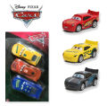 3 Pcs - Lightning Mcqueen Pull Back Car Toys Set For Kids and Boys Pullback Vehicles cars Toy. 