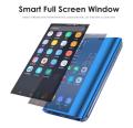 For SAMSUNG galaxy NOTE 8 case Clear View Electroplating Mirror Flip Phone Casing Full Protective Phone Housing cover. 