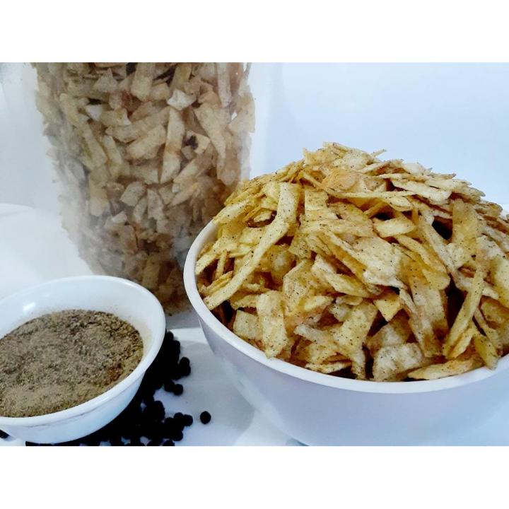 Black Pepper Potato Finger Slims Chips 300 Grams Karachi Famous Nimco Verity Al Meeqat Foods