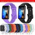 Silicone Watchbands For Huawei Band 9 8 Strap With TPU Case Replacement Strap For Huawei Band8 9 Correa Bracelet Belt Bumper nfc. 