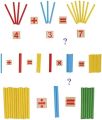 Digital Stick Montessori Teaching Aid Children Learning Math Wooden Educational Toys Mathematics Knowledge Math Toy. 