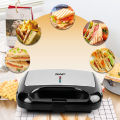 RAF Imported National 2-Slice Sandwich Maker with Non-Stick Plates – Perfect for Grilled Cheese, Steak & Breakfast Sandwiches. 