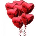 2pcs 17 inch Long Red Foil Heart Foil Balloon Dil for Birthday Party Decorations Wedding, Anniversary  Engagement or Birthday Parties school Party function balloons foil Heart or Dil Balloons Theme Party. 