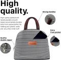 Lunch Bag Women, Lunch Box Lunch Bag for Women Adult Men, Small Leakproof Cute Lunch Tote Bags Large Capacity Reusable Insulated Cooler Lunch Container for Work Office Picnic or Travel (Black). 