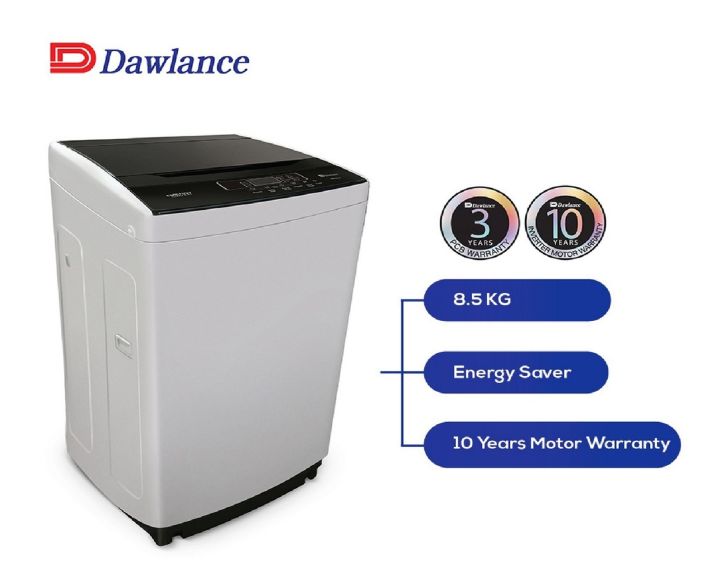 Dawlance 8.5 KG Top Load Fully Automatic Washing Machine-DWT 255-C/ 10 Years Brand Warranty Included