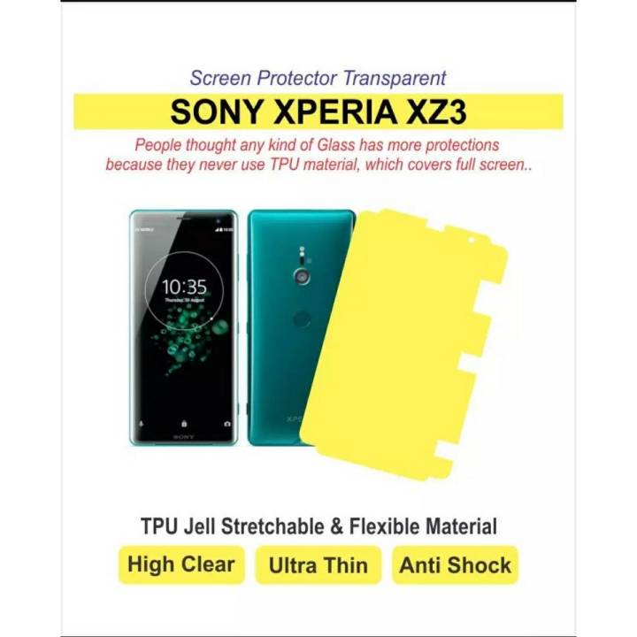Sony Xperia Xz3 Screen Protector Hydrogel Jelly 360