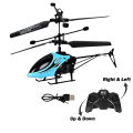 360 Rotatable Up - Down / Left - Right - RC Flying Helicopter Plane With Remote 2 channel - USB Rechargeable Induction Remote Control Aircraft 4 way Direction Remote control induction-helicopter & Usb Chargeable cable Multi-color. 