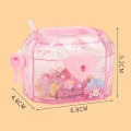 【Online】 random 1pcs Sanrio Creative Key Switch Storage Box Girl Cartoon Hello Kitty My Melody Kuromi Cinnamoroll Transparent Dustproof Jewelry Box. 