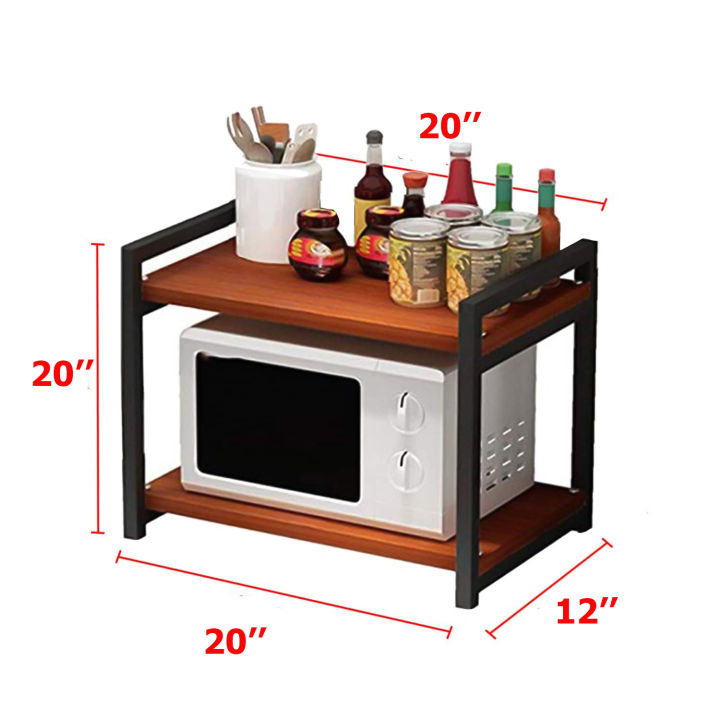 Mircowave%20Stand%20for%20Kitchen%20with%20Metal%20Frame%20and%20Wooden%20Shelf,%20Oven%20Stand%20Kitchen%20Organizer%20for%20Home%20-%20Image%206