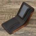 Handmade Leather Wallet Men Retro Short Man's wallet Durable Real Leather Wallet Handmade Breif Cartera Hombre. 