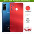Infinix Hot 9 Pro Skin/Wrap 360 Protection Sheet/ Carbon fiber/ Matte/ Transparent/ Lamination Back Included Camera Skin. 