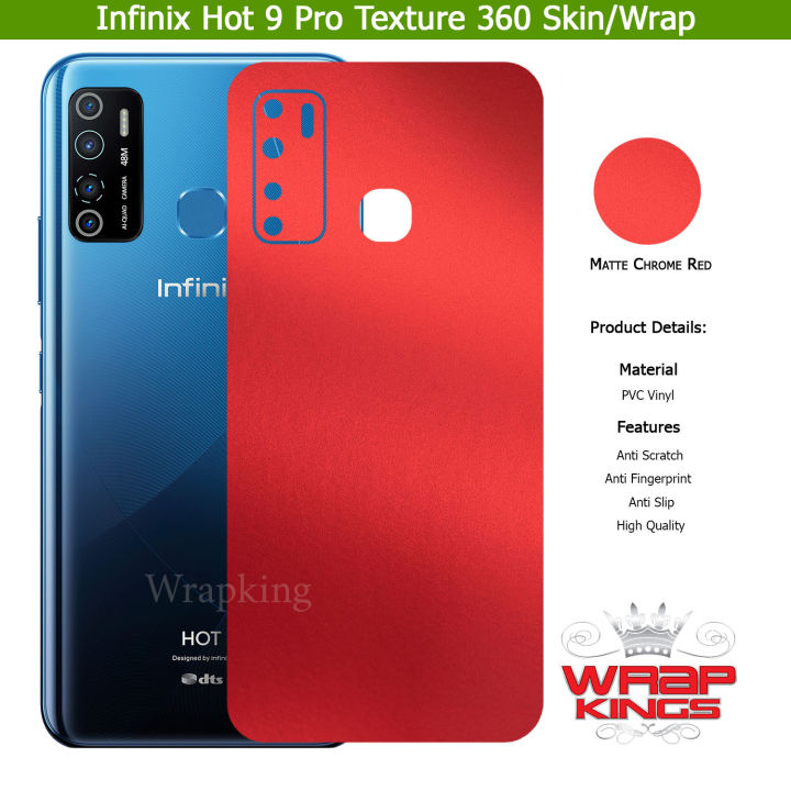 Infinix%20Hot%209%20Pro%20Skin/Wrap%20360%20Protection%20Sheet/%20Carbon%20fiber/%20Matte/%20Transparent/%20Lamination%20Back%20Included%20Camera%20Skin%20-%20Image%202