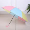 children's multi colours rainbow umbrella wind proof umbrella rain umbrella. 