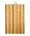 Wooden Chopping Board, Natural Bamboo Wood, (20x30, 22X32, 24x34, X 1.8 cm) Perfect Size Cutting Tray for Kitchen, Vegetables, Fruits, Pizza, Meat, Multipurpose use, with Steel Handle. 