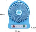 Mini Portable Fan, Handheld Desk Fan with Torch, USB Rechargeable Fan, Fast Smooth Running, 3 Speed Fan for Study Table, Home, Office, Travel, Camping, etc.. 