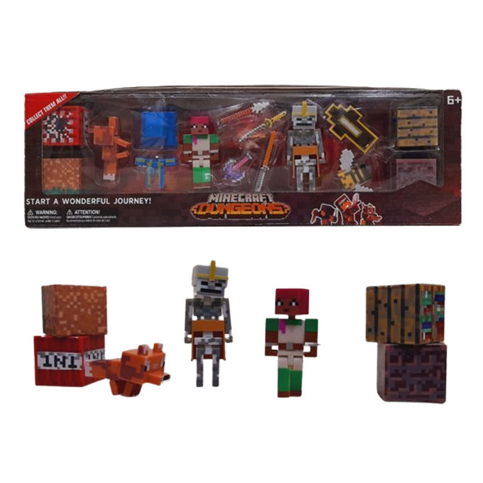 Minecraft Dungeons Character Action Figure Play Set for Kids - Model 4