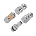 Suitable for Karcher Pressure Washer Nozzle Sewer Cleaning Tool Ejector Drain Cleaning Nozzle Tip 1/4 Easy Install Easy to Use. 