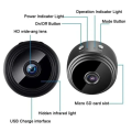A9 1080P HD WiFi Mini Camera - Magnetic Wireless Hidden Video & Voice Recorder with HDSF App for Smart Home Security. 