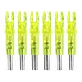 6PCS Hunting Lighted Nock Compound Bow LED Lighted Arrow Nocks Red - Yellow. 