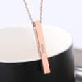 Customized 3D Gold Bar Locket For Girls & Boys With Beautiful Box. 