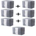 pack of 3 Large Capacity Storage Bags Clothes Blankets Closet Organizer Moving Tote Bag Zipper Durable Handbag Luggage. 