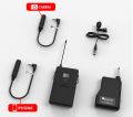 FIFINE 20-Channel UHF Wireless Lavalier Lapel Microphone System with Bodypack Transmitter, Mini XLR Female Mic and Portable Receiver, Quarter Inch Output. Perfect for Live Performance-K037. 