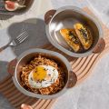 1Piece Korean Snack Bowls 304 Stainless Steel Bowl Handle, Durable Mixing Bowls, Fruit Salad, Soup, Rice, Noodles, Ramen, Korean Snack Bowls. 