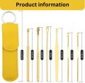 Ear Wax Cleaning Kit, 6 Pcs Ear Pick Tools, Wax Removal Kit, Ear Cleaning Tool Set, Spring Earwax Cleaner Tool Ear Wax Remover, Reusable Ear Cleaner for Children and Adult. 