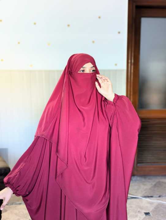 KK Hijab | Kaftan Abaya with Khimar | Nida Stuff Abaya with same khimar