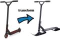 2pcs Snow Scooter Ski Skate Board Sled Conversion Kit Winter Cycling Ski Attachment for Kids Car Scooter Two-Wheel Sled. 