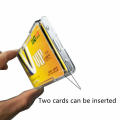 ID Badge Holder Hard Plastic Card Holders Vertical. 