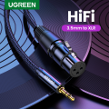 UGREEN XLR to 3.5mm Microphone Audio HiFi Cable XLR Female to Mini Jack Aux Mic Cord for Camcorders DSLR Cameras Computer. 