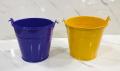 Metal Buckets with Handle - 3 Pack Colored Iron Pail, Easter Bucket and Flower Pots,Craft Supply Holders for Events,School Storage and Party Favors (Multi-Colored,. 