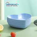 IMPERIAL HEART SHAPE 8 PLATE WITH STAND/EASY AND TRENDY FOR SERVING & USAGE/8PC PLATE SET. 