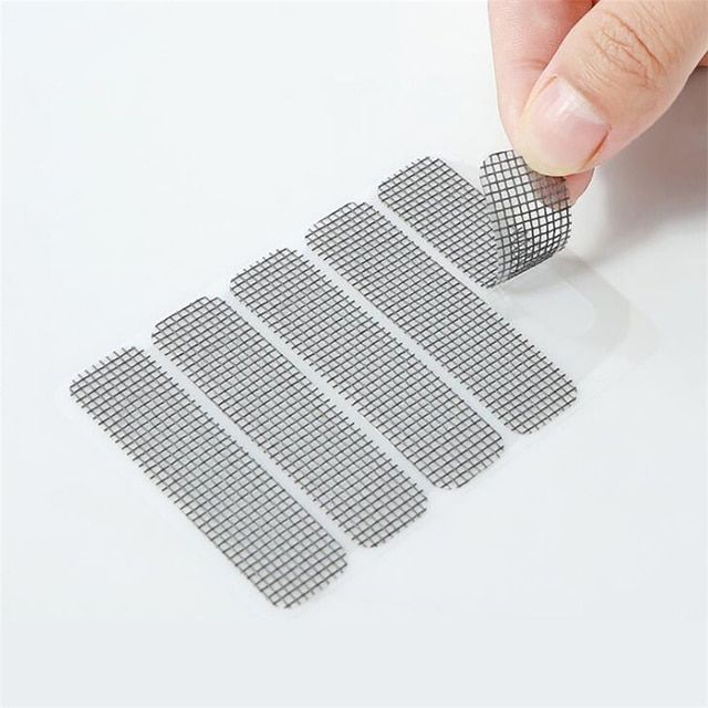 【Footprint】 5X200cm Window Net Anti-Mosquito Mesh Sticky Wires Patch Repair Tape Screen Window Door Mosquito Net Patch Repair Broken Hole