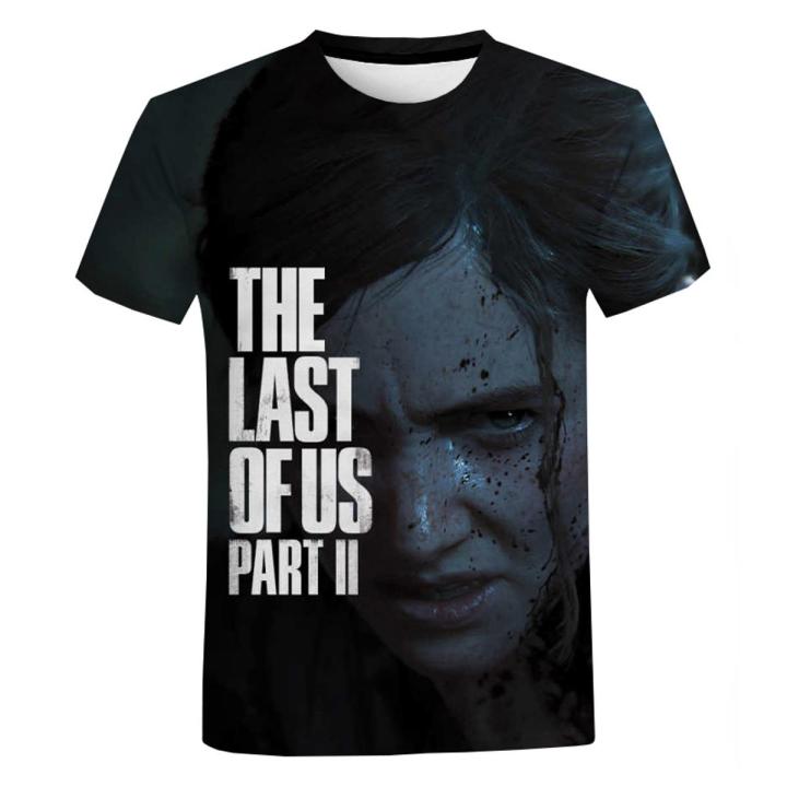 Game The Last of Us T Shirts Harajuku Trendy Streetwear Tee Tops Men Women Summer Fashion Casual Short Sleeve T-shirt