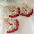 Kundan Earrings Golden and silver long lasting polish fashionable Design. 
