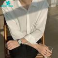 Green Home Fall Shirt Loose Lightweight Korean Style Men Shirt. 