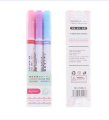3pc / 6pc Creative Highlighter Curve Pen Quick-drying Flower-shaped Outline Pen Notes Hand Account Marking Painting School Supplie. 
