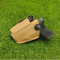 Pure Leather Universal Pstl Cover With Extra Magazine Pocket | Inner & Outer Use for Right & Left Hand. 