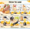 Azeem Mall Mini USB Rechargeable Juicer Blender 6 Blades 380ml Portable Electric Fruit Juice Maker Mini Juicer Machine For Kids carry for gym travel Mini Juicer blender bottal Small Juicer Mixer Machine. 