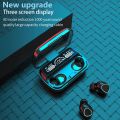 M10 Wireless Bluetooth 5.1 Earbuds TWS Stereo Headphones with 3500mAh Power Bank, LED Display, Touch Control, Waterproof, Sports & Gaming Earphones, Deep Bass, Built-in Microphone. 