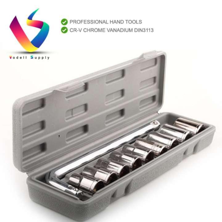 PRIDE TOOLS 10pcs L Type Spanner Box Socket Set Box Set Spanner Set Wrench Set Tools Set